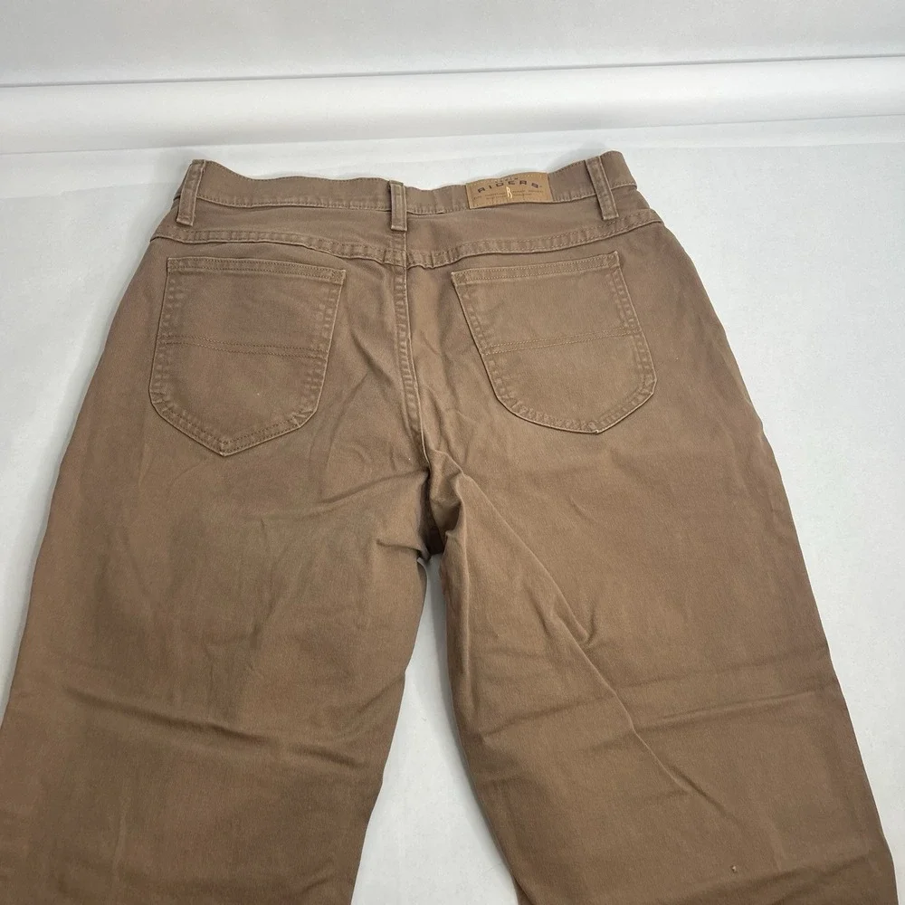 Vtg Riders Denim Jeans Brown 14 M Straight Stretch 31